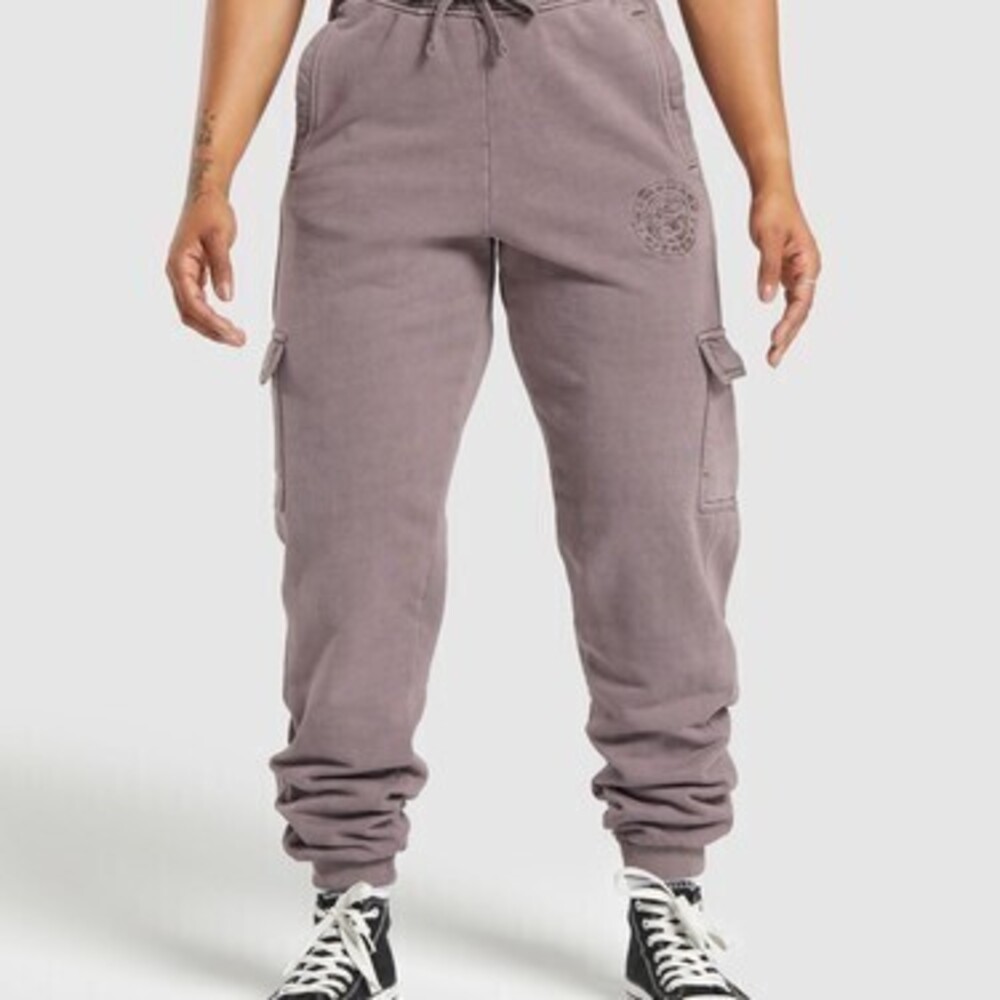 Gymshark Premium Legacy Joggers - Brushed Purple/Pigment Dye - Medium